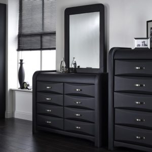 Azure Dresser & Mirror Set