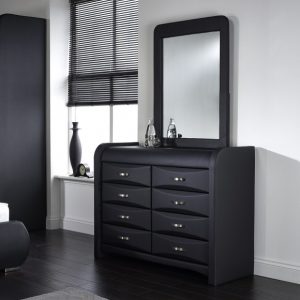 Azure Dresser & Mirror Set