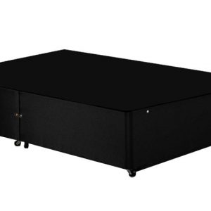 LuxSleep Luxury Black Chenille Divan Base