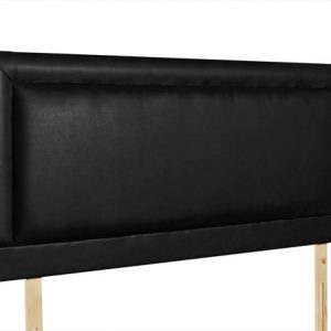 LuxSleep Charlie Black Fabric Headboard