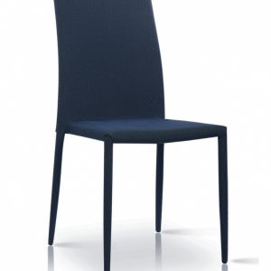 Chatham Fabric Chair Black with Black Metal Legs