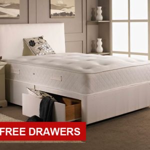 LuxSleep Mayfair Divan Bed 2 Free Drawers