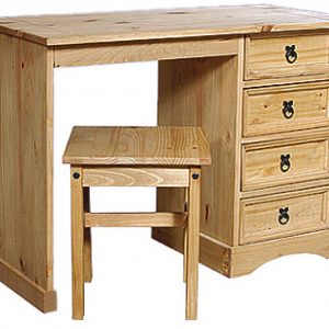 Corona Dressing Table 4 Draws & Stool