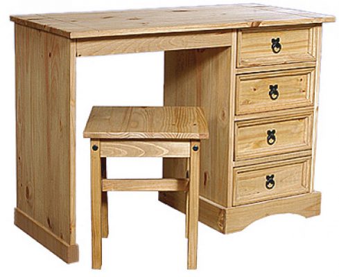  Corona Dressing Table 4 Draws & Stool