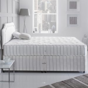 LuxSleep Red Stripe Divan Bed