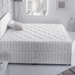 LuxSleep Red Stripe Zip & Link Divan Bed