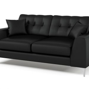 Ebony 3+2 Faux Leather Sofa Set
