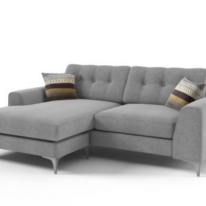 Ebony Corner 2 Seater Fabric Sofa