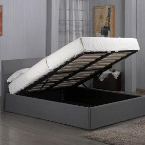Fusion Fabric Storage Single Bed Grey