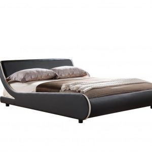 Griffin PVC Double Bed Black with White Stripe