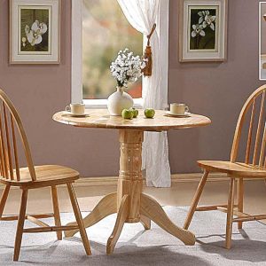 Madison Drop Leaf Dining Set with 2 Chairs Natural
