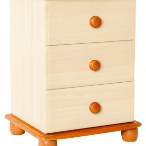 Skagen Cream Bedside 3 Drawer