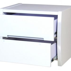 Tanya High Gloss Bedside White