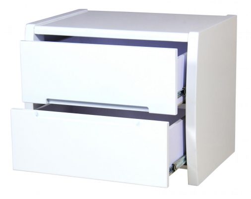 Tanya High Gloss Bedside White