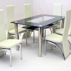 Vegas Large Dining Set 6 Durban Chairs